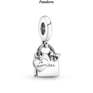 Pandora Shopping Bag Charm S925 Silver Dangle for Bracelet Pendant
